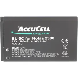 AccuCell Akku passend für Nokia 7600, BL-5C, 1100mAh