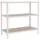 Proregal Schwerlastregal Stahl 100x110x40 cm Weiß 3 Fachböden