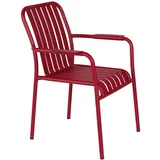 Oviala Gartenstuhl 62 x 85 x 61 cm rot mit Armlehne