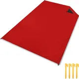gipfelsport Picknickdecke - Outdoor Picknick Decke I Stranddecke, wasserdicht, waschbar, sandfrei I 200x140cm groß I rot