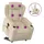 vidaXL Massagesessel mit Aufstehhilfe Polyester 94,5 x 100 x 94,5 cm Creme