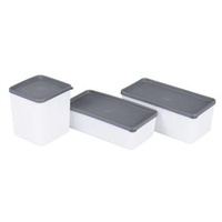 WESTMARK / Monopol Gefrierdosen 3tlg., quadr., 10 x 10 x 11,5 cm 1,25 l