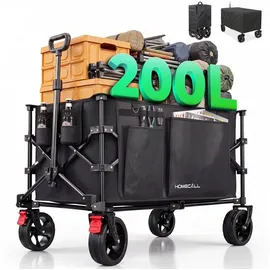 HOMECALL Bollerwagen 200L schwarz Kühltasche