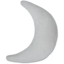 Theraline Stillkissen Plüschmond 140 cm Grau
