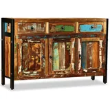 vidaXL Sideboard 120 x 76 x 35 cm Braun / Mehrfarbig