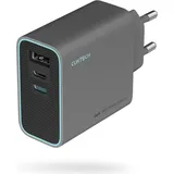 cuktech CUKAD653EU 65W GaN Ladegerät USB-C 1 x USB-A - Grau