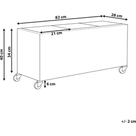 Beliani Bellis 82 x 40 x 28 cm Braun