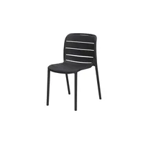 Möbel Kraft Cervo Stapelstuhl 43 x 56,5 x 80,5 cm schwarz