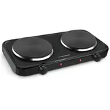 Esperanza Doppelkochplatte Kochplatte Elektroherd mit zwei Brennern, Überhitzungsschutz