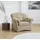 DOMO collection Sessel Sarafina Mikrofaser 102 x 83 x 81 cm Beige mit Federkern