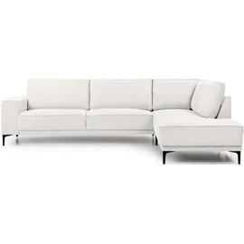 otto home Ecksofa OTTO HOME "OLAND L-Form, B: 289 cm, Skandi-Design", beige (sand), B:289cm H:85cm T:210cm, Struktur weich (100% Polyester);Luxus-Microfaser (100% Polyester);Webstoff (100% Polyester), Sofas, Ecksofa, Struktur, Flachgewebe, Luxus-Microfaser, Boucle