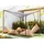 Beliani AVENTINE 3 x 3 m Grau/Schwarz