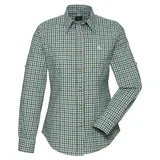 OS Trachten Damen Bluse (kariert, mit Stickerei), 46