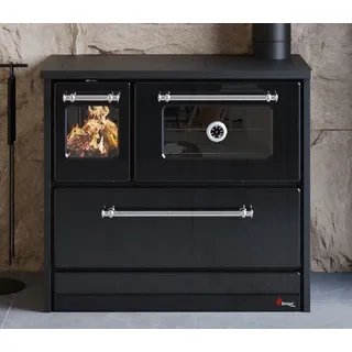 simgesoba EEK A+ Küchenofen Holzherd 701-G Omega weiß, linke Version - 9,18 kW