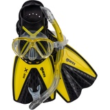Mares Aquazone Set X-One Marea - Set bestehend aus Maske, Schnorchel und Flossen Erwachsene – Unisex, Gelb, M/L