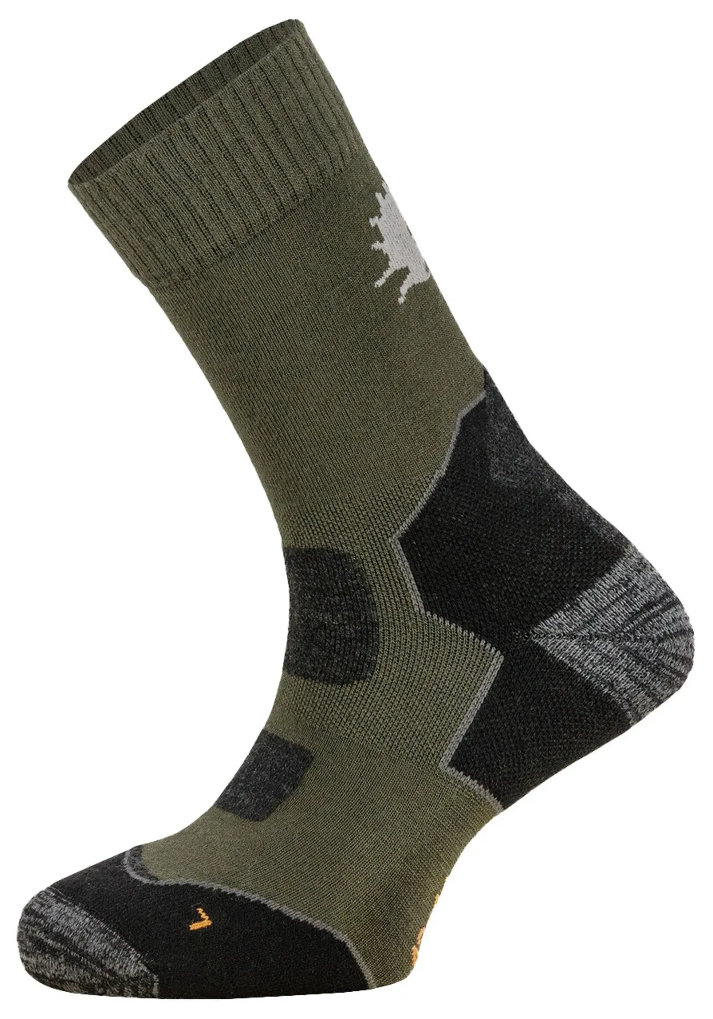 Nordforest Hunting Socken Merino Daily Doppelpack, oliv-schwarz, 39/41
