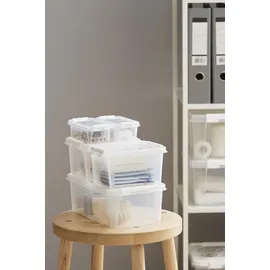 SmartStore Aufbewahrungsbox SmartStore CLASSIC 1,5L 1-tlg. transparent/weiß