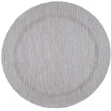 KADIMA DESIGN Balkonteppich Einfarbig 200 x 200 cm Silber