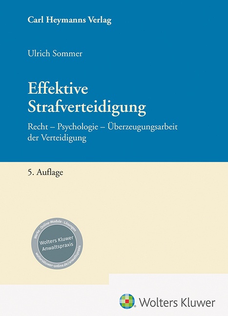 Effektive Strafverteidigung - Ulrich Sommer  Gebunden