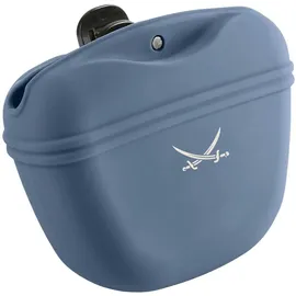 Hunter Silikon Snackbeutel Leckerlitasche 14 x 15 x 7 cm blau/beige M