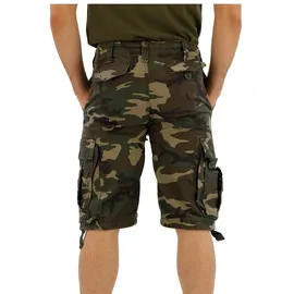 Brandit Textil Vintage Kurze Hose Woodland 3XL
