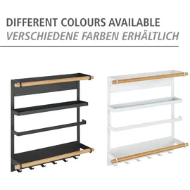 Wenko Küchenregal Magna Magnetisches Regal zur Befestigung ohne Bohren Weiß