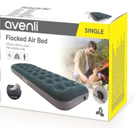 Jilong Avenli Camping Luftmatratze/Luftbett blau mit eingebauter Fußpumpe