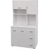 Hti-Living Küchenschrank Weiß Blanca