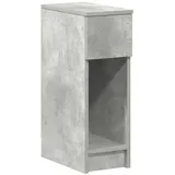 vidaXL Nachttisch mit Schublade Betongrau 20x36x60 cm
