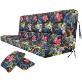 Sellbee Bankauflage 100 x 49 x 56 cm floral 2-tlg.