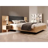 Vente-unique Bett mit Bettkasten mit Nachttischen - 160 x