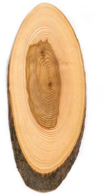 Servierbrett Esche oval 40 - 50 cm