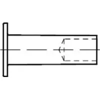 Industrial Quality Supplies DIN 7338 Hohlniete, Cu B 5x10