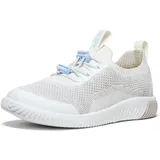 Keen KNX Knit Lace Sneakers, Star White/Skyway