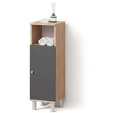 livinity Midischrank Fucino 30 x 95 cm Braun