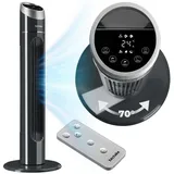 Tectake Turmventilator 90 cm Anthrazit