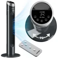 Tectake Turmventilator 90 cm Anthrazit