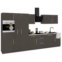 WIHO KÜCHEN Küchenzeile Cali 360 cm grau