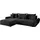 GRAINGOLD Ecksofa L-Form Decor L - Ecksofa mit Schlaffunktion, Bettkasten - Moderne Ecksofa, Wohnzimmer Sofa - Eckcouch Anthracite (Monolith 95) - Grau