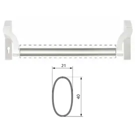 BKS Griffrohr B 7100, Edelstahl Länge: 1500.00 mm