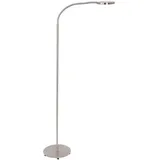 Stehleuchte Leselampe Beistellleuchte LED Flexo Wohnzimmerlampe dimmbar stahl