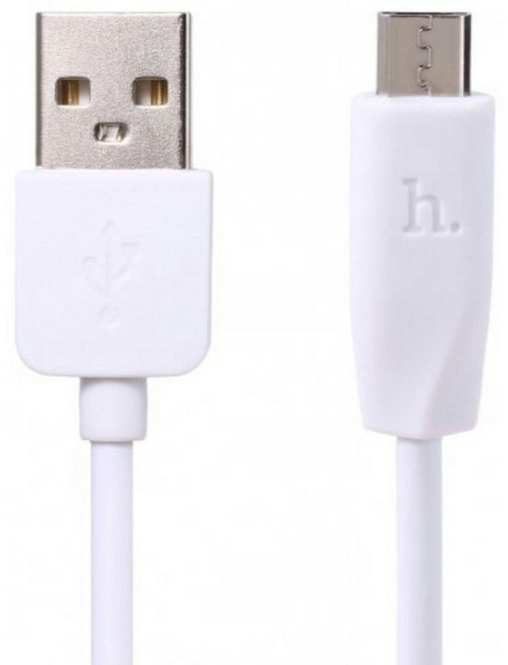 HOCO Ladekabel weiß 1 m USB-Kabel, USB, Micro USB (100.00 cm), Kabel, Smartphone, laden weiß