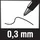Stabilo sensor 189 Fineliner rot