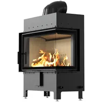 Kratki Kamineinsatz aus Stahl KRATKI LUCY rechts 14 kW