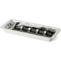 Eco Brotbox Eco Ice Cuber - Eiswürfelform aus Edelstahl BPA frei und Spülmaschinenfest - Eiswürfelbehälter ohne Schadstoffe für klare Eiswürfel - 0,6L 18 Stück