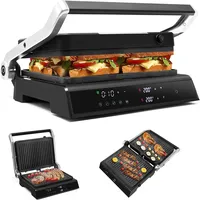 FANTASK 3 in 1 Sandwichmaker, 1800W Kontaktgrill 90°C-230°C, 2 abnehmbare Antihaftplatten, Waffeleisen