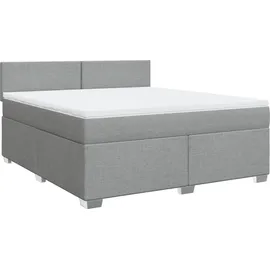 vidaXL Boxspringbett 180 x 200 cm Hellgrau