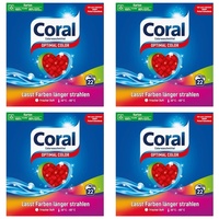 Coral Waschpulver 4x Optimal Color Colorwaschmittel für strahlende Farben 22WL
