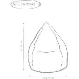 Sitting Point BeanBag Easy 70 x 90 cm dunkelblau