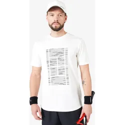 Tennis T-Shirt Herren - Soft TTS cremefarben baumwollweiß S